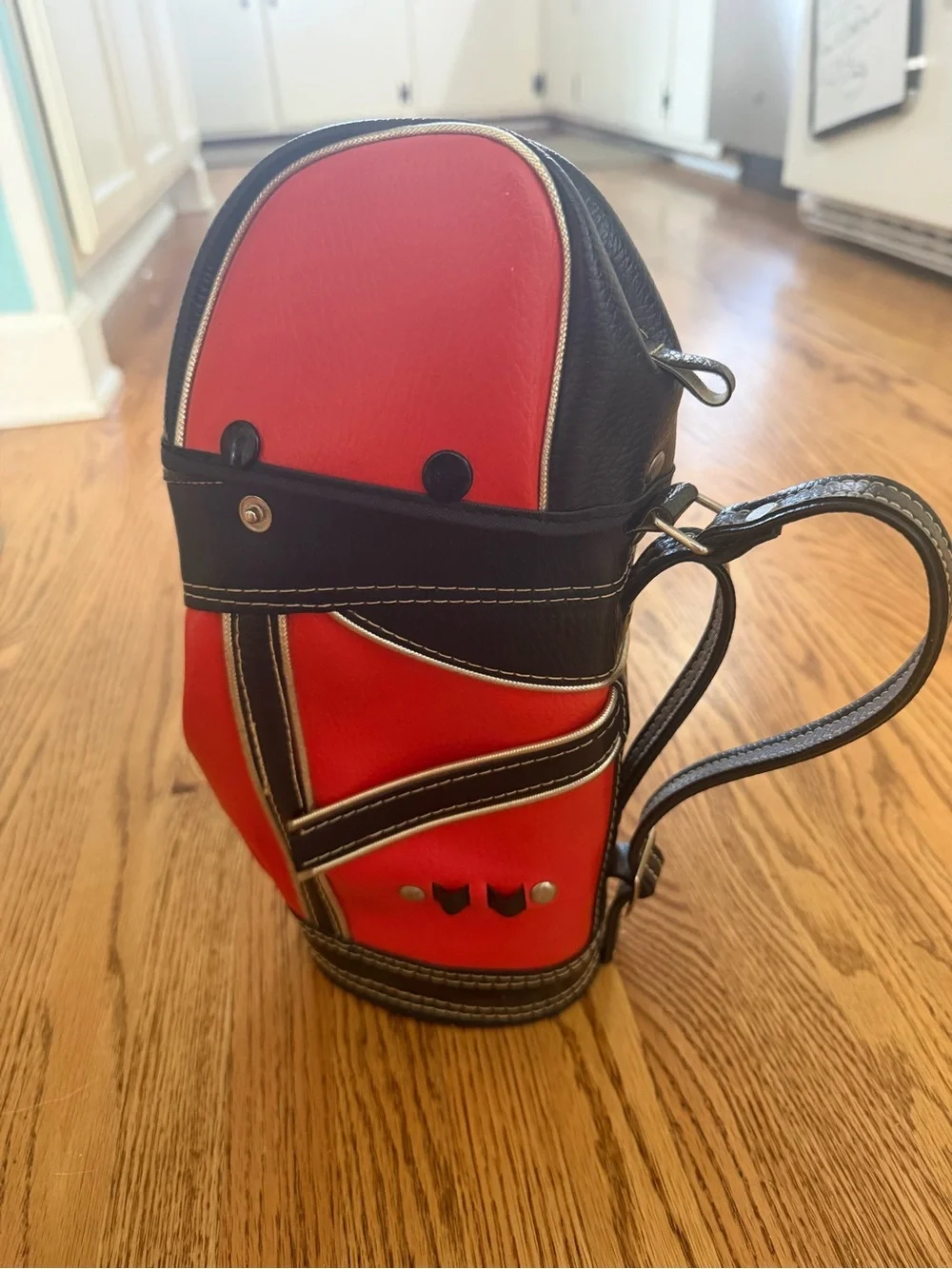 Men's Red and Black Messenger Sling Bag